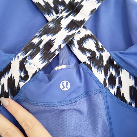 LULULEMON Push Ur Limits Tank Sprinkler Blue Ikat 4 - Picture 7 of 8